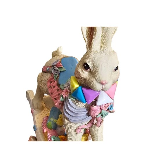 Musical Rocking Bunny Rabbit Windsor Collection Easter Vintage - Picture 5 of 8